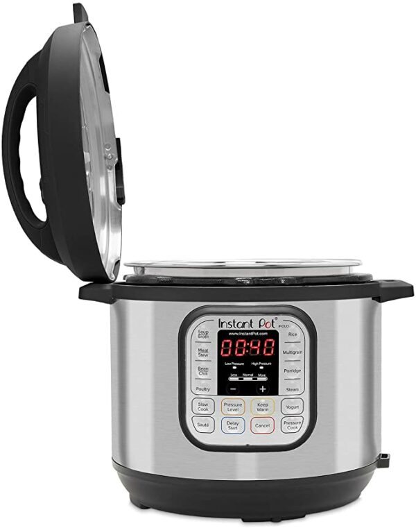 Instant Pot Duo 7-in-1 Electric Pressure Cooker, Sterilizer, Slow Cooker, Rice Cooker, Steamer, Saute, Yogurt Maker, and Warmer, 6 Quart, 14 One-Touch Programs 3