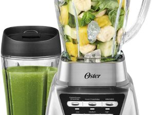 Oster Blender | Pro 1200 with Glass Jar, 24-Ounce Smoothie Cup, Brushed Nickel 4