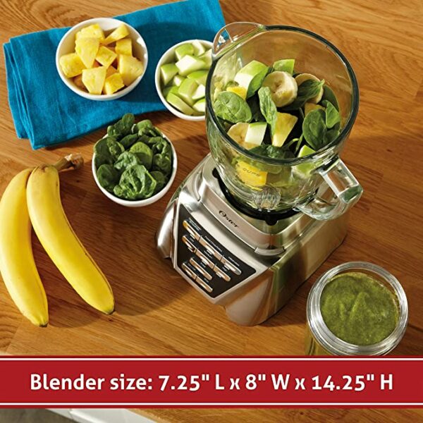 Oster Blender | Pro 1200 with Glass Jar, 24-Ounce Smoothie Cup, Brushed Nickel 5