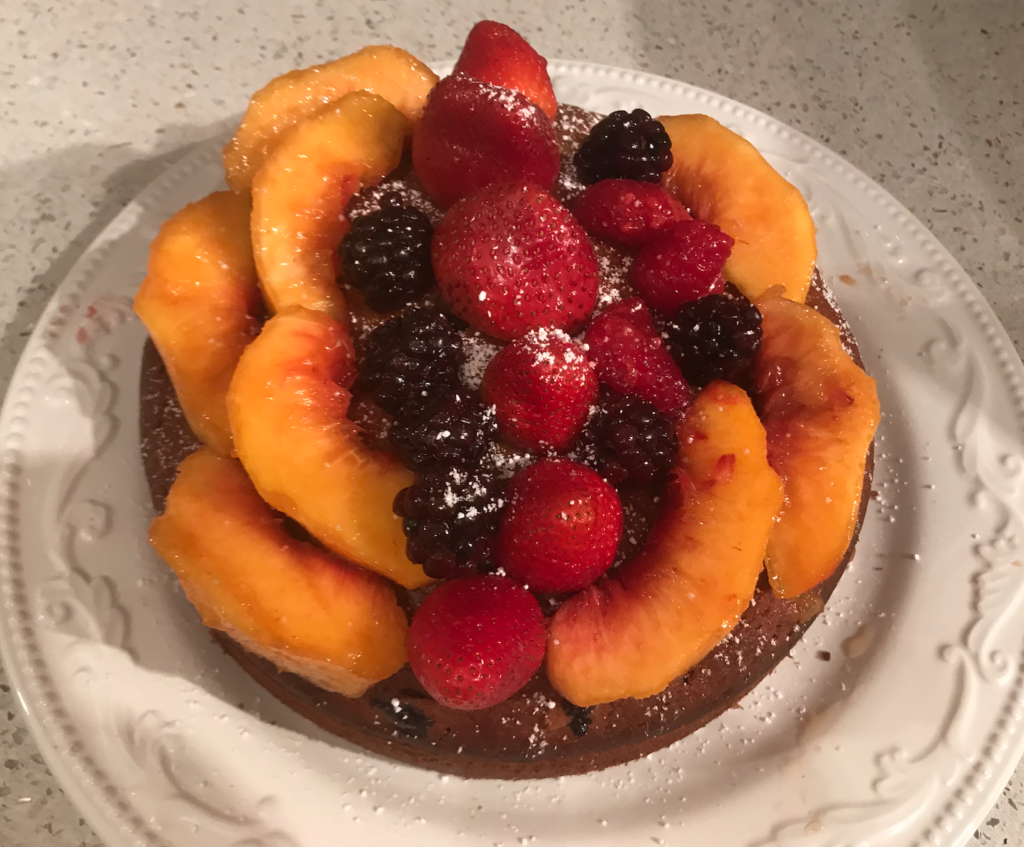 Olive Oil Cake with Fresh Fruits