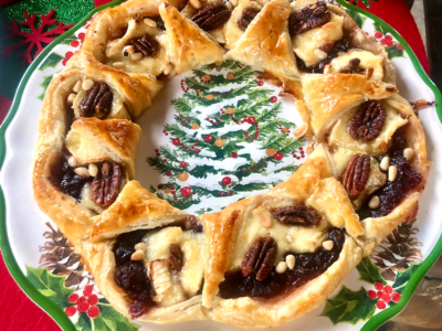 Cranberry and Brie Wreath