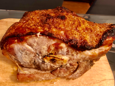 German Roast Pork with Crackling Skin