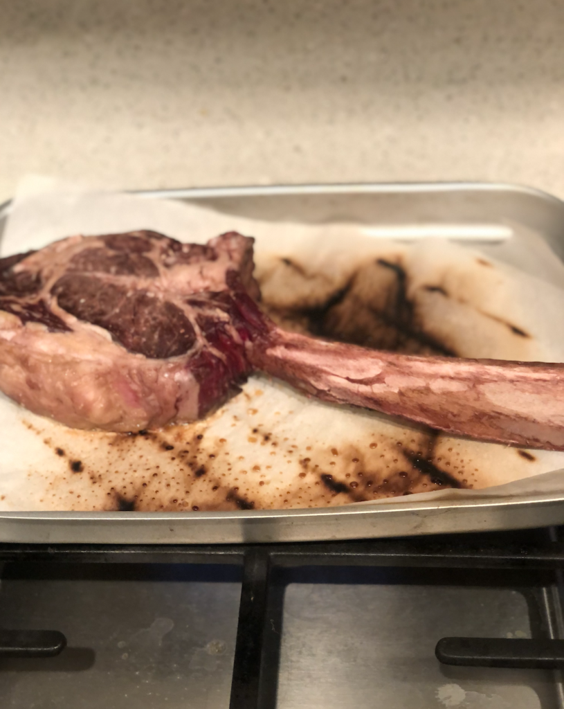 How to Reverse Sear Tomahawk Steak 1
