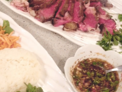 Thai Crying Tiger Steak with Jeaw dipping sauce