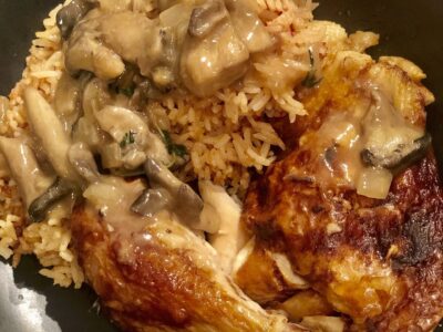 Elevate your Rotisserie Chicken with this French mushrooms wine sauce 13