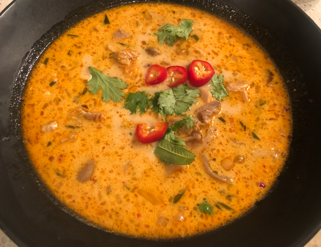 The most enticing Thai Coconut Chicken Soup - Tom Kha Gai - ever! 5